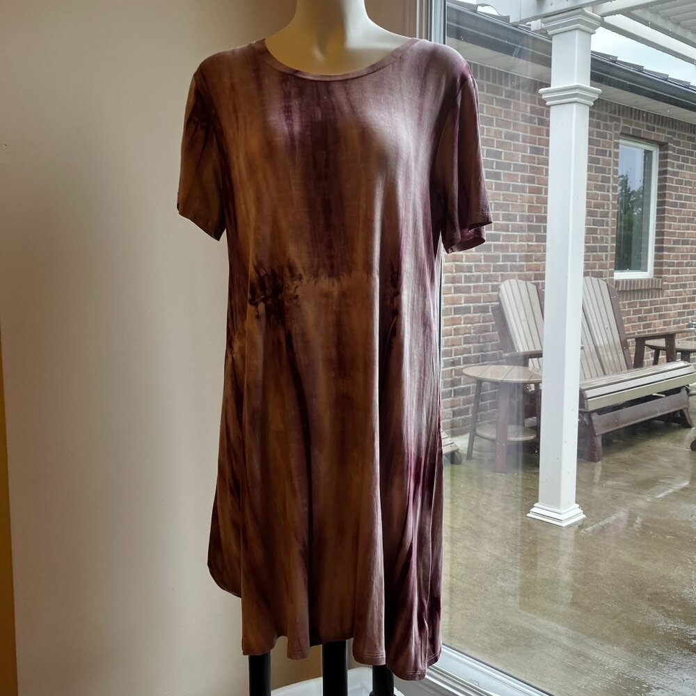 Bobeau Tunic Tie Dye Cover Up Women's Size Large